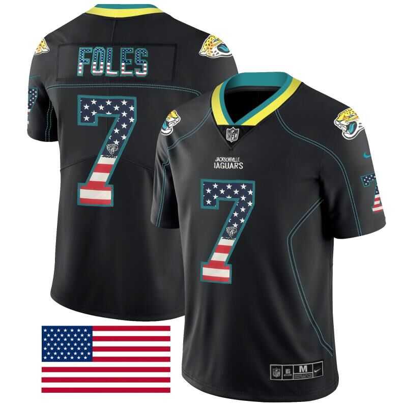 Nike Jaguars 7 Nick Foles Black USA Flag Fashion Limited Jersey Dyin,We sell and wholesale Nike Jaguars 7 Nick Foles Black USA Flag Fashion Limited Jersey Dyin on line form chian!